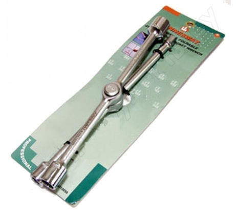 AG010100 / 20" PUSH & FOLDABLE CROSS-HANDLE SOCKET WRENCH SIZE: 17,19,21 MM & 1/2" Drive.