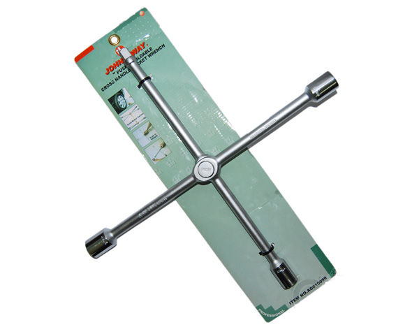 AG010100 / 20" PUSH & FOLDABLE CROSS-HANDLE SOCKET WRENCH SIZE: 17,19,21 MM & 1/2" Drive.