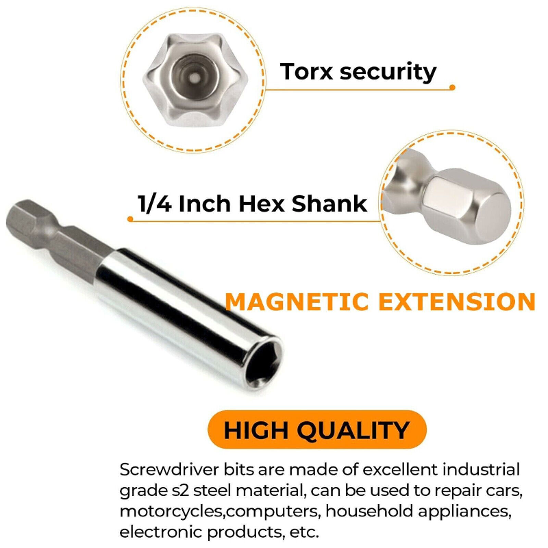 S29H2133S / 33 PCS 1/4" Dr. SECURITY BIT SET