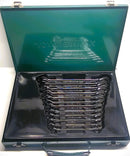 W45112S / 12 PCS 72 TEETH RATCHETING COMBINATION WRENCH SET CR-V STEEL METRIC SIZE 8 to 24 MM