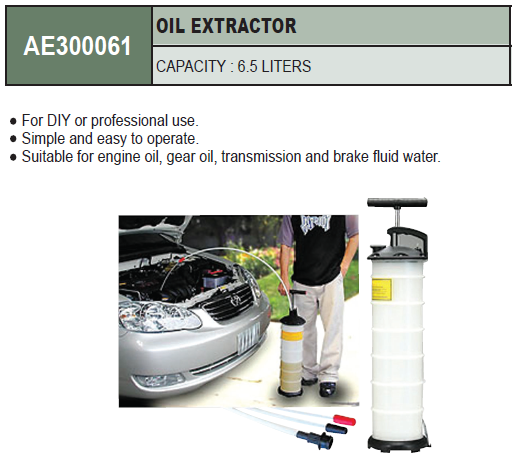AE300061 / OIL EXTRACTOR CAPACITY 6.5 LITERS