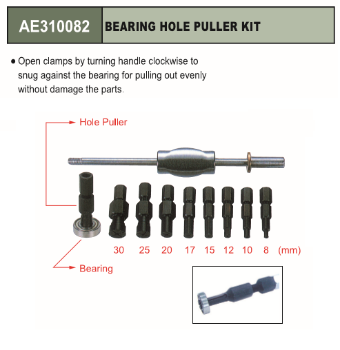 AE310082 / BEARING HOLE PULLER KIT