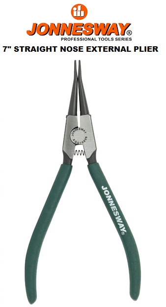 AG010008 / 7" STRAIGHT NOSE EXTERNAL PLIER, CR-V