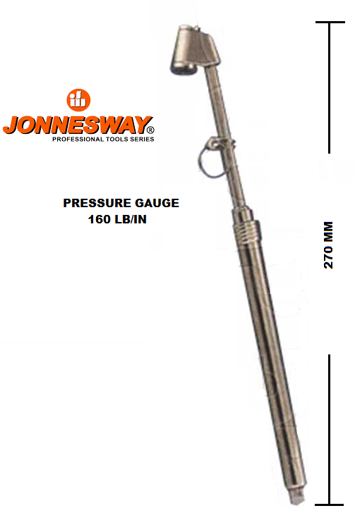 AG010039 / 160 LB/SQ.IN 270 MM PROFESSIONAL TIRE PRESSURE GAUGE