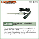 AR030004 / HEAVY DUTY CIRCUIT TESTER 12V