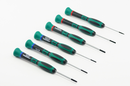 D3750P06S /  6 PCS PRECISION SCREWDRIVER SET 3PC: SLOTTED: 2,2.4,3 / 3 PCS PHILLIPS: 00,0,1