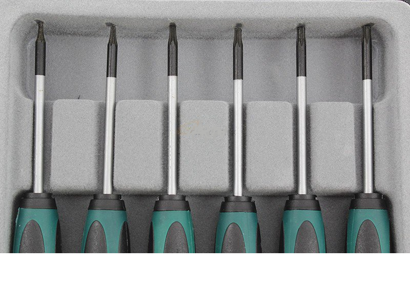D3750T06S / 6 PCS PRECISION SCREWDRIVER SET L: 50MM SIZE:  T5 - T10