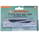 H01M07SF / 7 PCS HEX KEY SET (FOLDING) METRIC SIZE: 2 to 10 MM