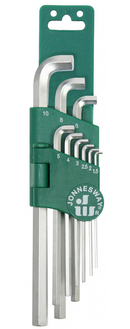 H03SS109S / 9 PCS LOW PORFILE EXTRA LONG HEX KEY SET METRIC SIZE: 1.5 to 10 MM