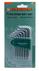 H08M07S / 7 PCS STAR KEY SET T10 to T40