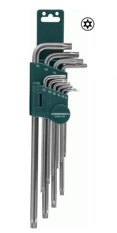 H08S110S / 10 Pcs EXTRA LONG ARM STAR TAMPERPROOF KEY SET