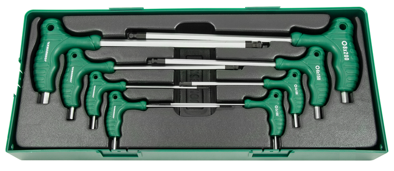 H10MB08SP / 8 PCS POWER HANDLE TWO WAY BALL POINT & HEX KEY SET