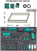 JA-C231SV / 31 PCS 1/2" DRIVE HEAVY DUTY AIR IMPACT WRENCK KIT SOCKETS SIZE: 10 to 24 MM
