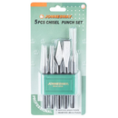 M64105S / 5 PCS. CHISEL-PUNCH SET BLACK FINISH