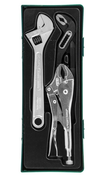 P2803SP / 3 PCS PLIERS AND ADJUSTABLE WRENCH SET