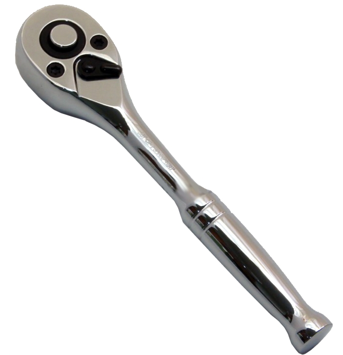 R4802A / 1/4" DR. QUICK RELEASE REVERSIBLE RATCHET HANDLE 72 TEETH, FULL POLISH