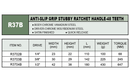 R3702B / 1/4" DR. RATCHET HANDLE, 48 TEETH