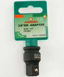 S03A3A4 / 3/8" DRIVE AIR ADAPTER DIN: 3129 SIZE: 3/8" (F) X 1/2" (M)