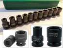 S03A4111S / 11 PCS. 1/2” DRIVE IMPACT SOCKET SET 6 PT METRIC SIZE: 10-24 MM