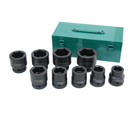 S03A8209S / 9 PCS 1” DRIVE IMPACT SOCKET SET 6 PT SAE SIZE: 1" to 2"