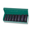 S03AD3108S / 8 PCS 3/8" DRIVE 6 PT FLANCK DEEP IMPACT SOCKET SET METRIC SIZE:  10 - 19 MM