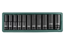 S03AD4111S / 11 PCS 1/2" DRIVE DEEP IMPACT SOCKET SET METRIC SIZE:  10 to 24 MM