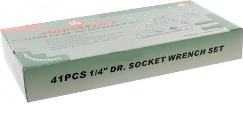 S04H2141S / 41 PCS 1/4" DRIVE SOCKET WRENCH SET METRIC SIZE: 4 to 13 MM