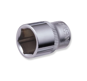 3/8" DRIVE 6PT FLANK SOCKETS CR-V STEEL DIN:3124 METRIC SIZE: 6 to 24 MM