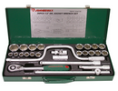 S04H4726S / 26 PCS 1/2" DRIVE  SOCKET SET METRIC SIZE:  12 to 34 MM