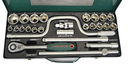 S04H4726S / 26 PCS 1/2" DRIVE  SOCKET SET METRIC SIZE:  12 to 34 MM