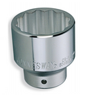 1" DRIVE 12PT FLANK SOCKETS CR-V STEEL ANSI/ASME: B107.1 SAE SIZE: 1-7/16" to 3-1/8"