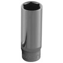 1/4" DRIVE 6PT FLANK DEEP SOCKETS CR-V STEEL DIN:3124 METRIC SIZE: 4 to 13 MM