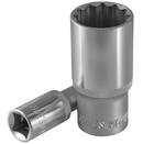 1/2" DRIVE 12PT DEEP SOCKETS CR-V STEEL DIN: 3124 METRIC SIZE: 8 TO 32 MM