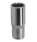 1/2" DRIVE 12PT DEEP SOCKETS CR-V STEEL DIN: 3124 METRIC SIZE: 8 TO 32 MM