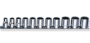 S05H3211S / 11 PCS 3/8" DRIVE 12PT SOCKETS SET SAE: 1/4" to 7/8"