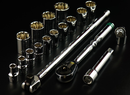 S05H4219S / 19 PCS 1/2" DRIVE SOCKET SET CR-V STEEL SAE SIZE: 3/8" to 1-1/4"