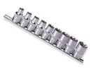 S06H49S / 9 PCS 1/2" DRIVE STAR SOCKET SET CR-V STEEL SIZE: E10 to E24