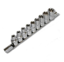 S06H49S / 9 PCS 1/2" DRIVE STAR SOCKET SET CR-V STEEL SIZE: E10 to E24