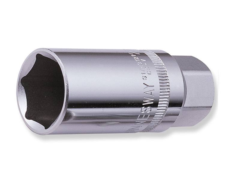 S17H / SPARK PLUG SOCKETS CR-V STEEL DIN: 3120 SIZE: 3/8" & 1/2" DRIVE