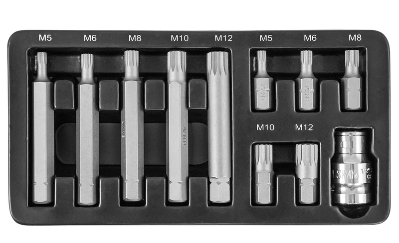 S29H4111S / 11 PCS SPLINE BIT SET : M5 TO M12