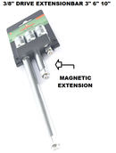 S42M303S / 3 PCS 3/8" DRIVE MAGNETIC EXTENSION BAR SIZE: 3",6",10"
