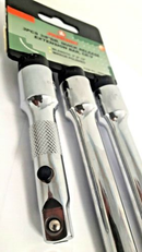 S60E303S / 3 PCS 3/8" DRIVE QUICK RELEASE EXTENSION BAR SET SIZE: 3",6",10"
