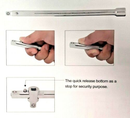 S60E403S / 3 PCS 1/2" DRIVE QUICK RELEASE EXTENSION BAR SET SIZE: 3",5",10"