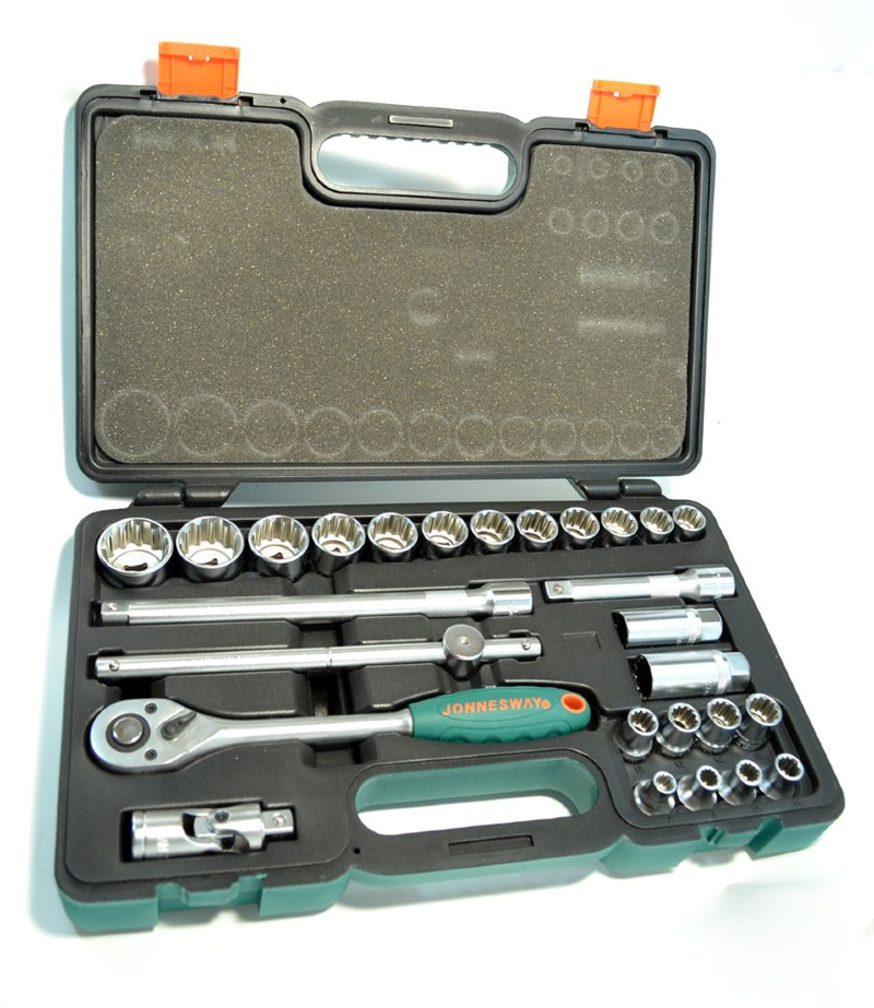 S68H4127S / 27 PCS 1/2" DRIVE MULTIFIT SOCKET SET CR-V STEEL ( CR-V4) SIZE: 8MM ( 5/16") to 32MM ( 1-1/4")