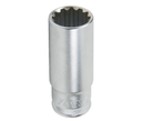 S68HD41 / 1/2" DRIVE MULTIFIT DEEP SOCKET CR-V STEEL ( CR-V4) SIZE: 8MM ( 5/16") to 32MM ( 1-1/4")