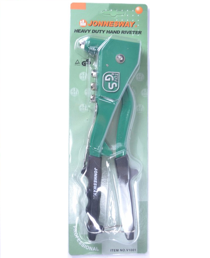 V1001 / HEAVY DUTY HAND RIVETER 4 NOSE PIECES