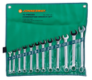 W26112S / 12 PCS COMBINATION WRENCH CR-V STEEL DIN: 3113 METRIC SIZE: 8 to 22 MM