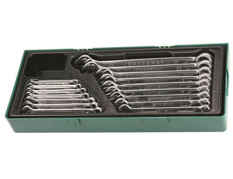 W26116SP / 16 PCS COMBINATION WRENCH CR-V STEEL DIN: 3113 METRIC SIZE: 6 to 24 MM