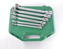 W43A106S / 6 PCS DOUBLE FLEXIBLE SOCKET WRENCH SET METRIC SIZE: 8X9 to 18X19 MM