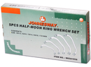 W65A105S / 5 PCS HALF-MOON RING WRENCH SET CR-V STEEL METRIC SIZE: 10 to 19 MM